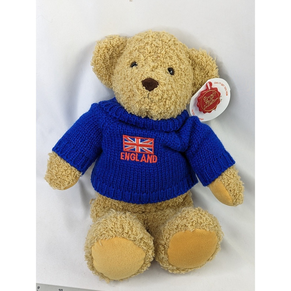 Keel Curly Bear Plush‎ England Sweater 12 Inch Simply Soft Stuffed Animal Toy